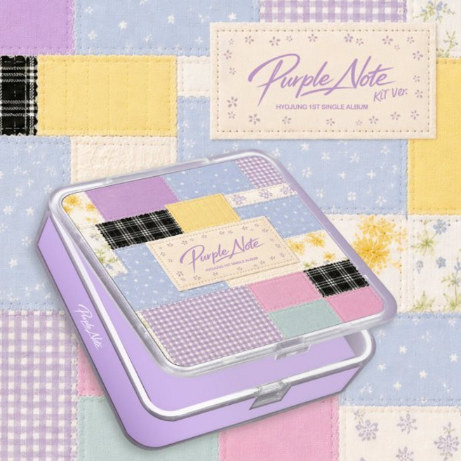 효정 (오마이걸) - 싱글앨범 1집 : Purple Note : 타이틀 & 크레딧 카드 + KiT + 스퀘어 카드 10종 + 포토카드 1종 랜덤 + 볼체인 ...