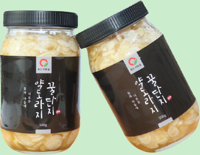 약도라지 꿀 도라지 청 차 아카시아꿀 겨울철 겨울 환절기 회사 사무실 손님 국산 효능 선물 세트, 500g, 500g, 1개, 1개입