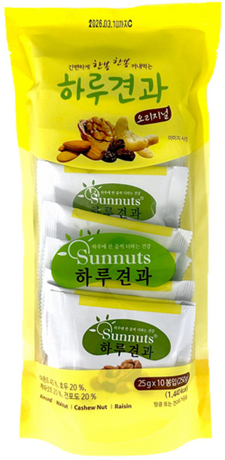 하루견과 오리지널 25gX10봉, 25g, 10개