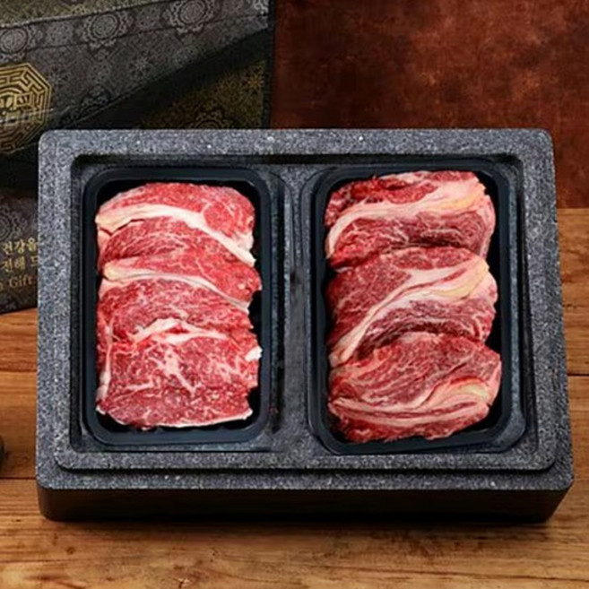 [서가한우] 1++등급 구이선물세트 1호 800g(등심 400g+특수부위 400g), 1개
