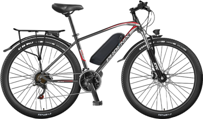 그라비티엑스 pas 고출력 방수 리튬 배터리 전동 전기자전거 출퇴근 mtb 가성비 산악, 모델1 스포크휠(블랙), 강철