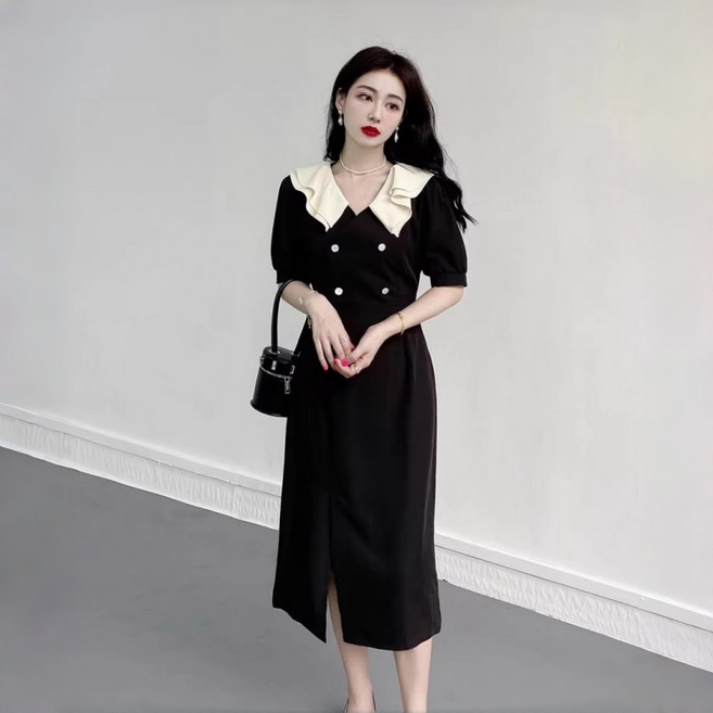 여름 여자 빅사이즈 패션 롱 원피스 데일리룩 프렌치 하객룩 오피스룩 원피스