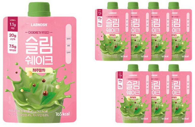 랩노쉬 슬림쉐이크 제주말차 맛 (7개입), 45g, 7개