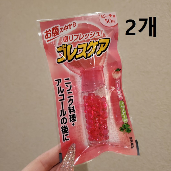 브레스 케어 캡슐 타입 복숭아 50개입 입냄새 제거, 50g, 2개