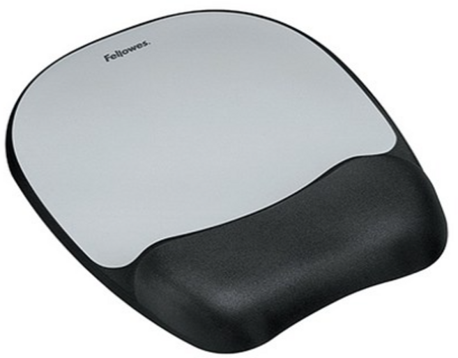 펠로우즈 메모리폼 마우스패드, 1 COLOR(실버), 1개