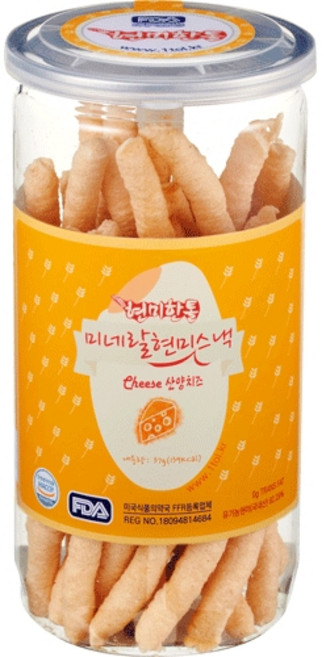 현미한톨 미네랄현미스낵 (산양치즈) 37g, 산양치즈, 1개