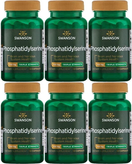 스완슨 포스파티딜세린 300mg, 6팩, 30정