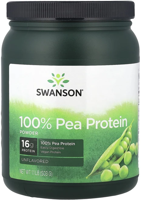 새해 건강을 선물하세요 Swanson 100% 완두콩 프로틴 파우더 무맛 503g(1.1lb) 특별관리진행, Swanson100완두콩프로틴파우더무맛503g11lb, 503g, 1개 - 쿠팡