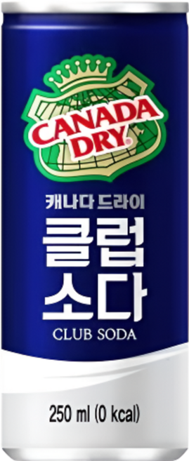 캐나다드라이 클럽소다 캔 250ml 6개세트, 6개