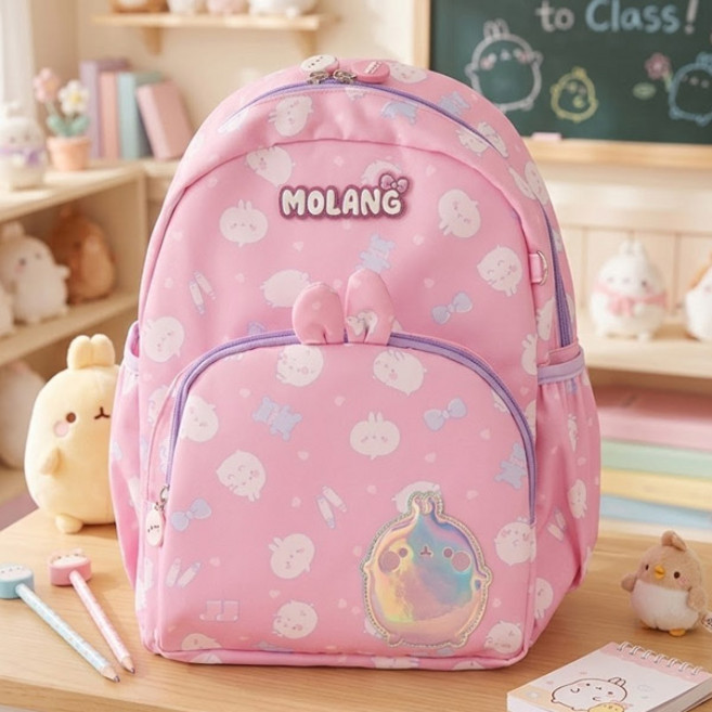 몰랑 큐티 소풍가방 앞포켓 미니 백팩 생일 선물 입학 유치원