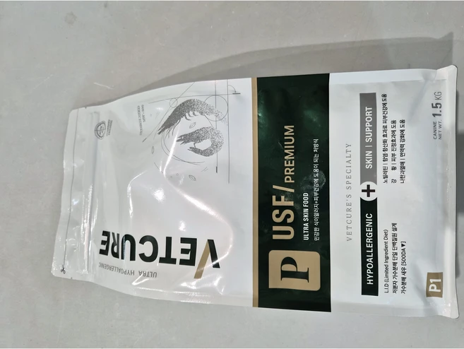 [동물병원전용] 벳큐어 USF 프리미엄 아토피 식이알러지 사료, 1개, 1.5kg, 식욕회복(저알러지) - 쿠팡