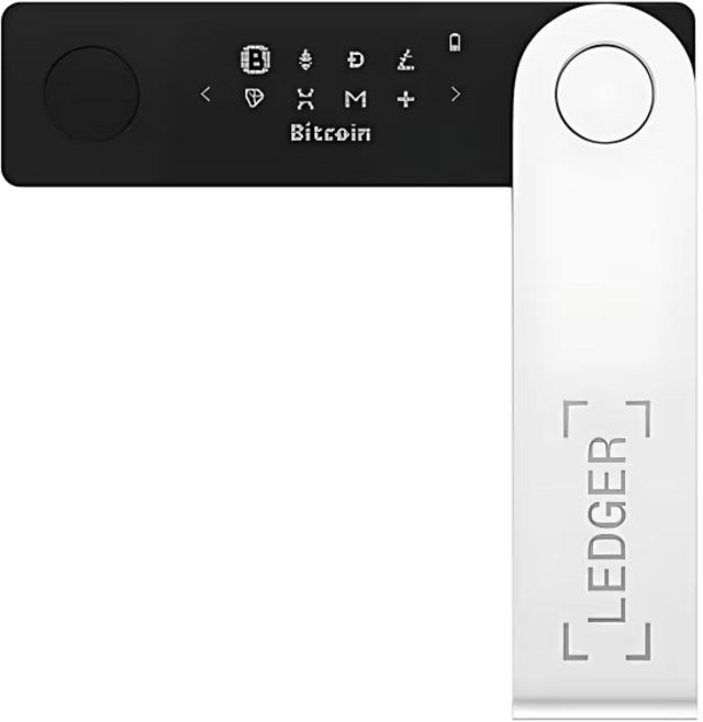 Ledger Nano X 블루투스 연결 USB 인터페이스 하드웨어 월렛 비트코인 암호화폐 지갑, 1개