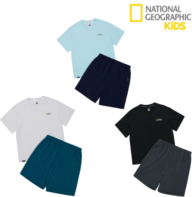 [매장 정품] 내셔널지오그래픽키즈 남여 아동 냉감 5부 상하 셋트 3종 택1