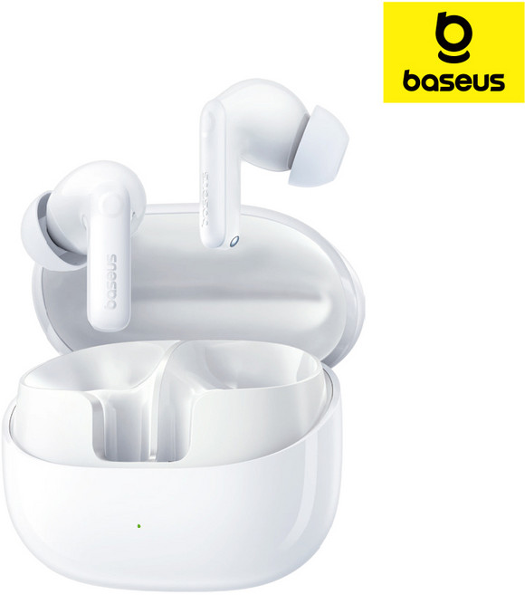 베이스어스 노이즈 캔슬링 무선 이어폰 BP1 PRO, PM132, 화이트