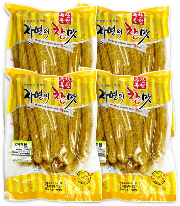 [모든반찬] 수제명품 통오이지 특상(국내산) 12-18개입, 1.5kg, 4개