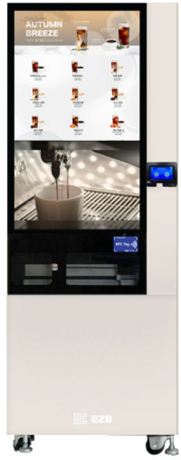 무인카페 원두커피 자동판매기 일체형 커피머신 카페 창업 ai 광고하는 바리스타 이지씨, 1. 기본형