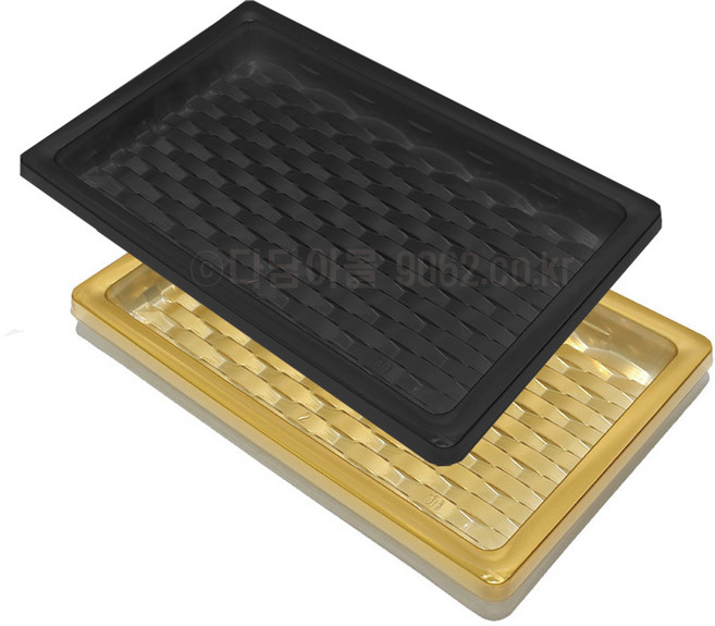 스킨포장 등트레이 2호 선물포장 정육선물세트, 스킨포장 등트레이 2호 검정 1개, 1개