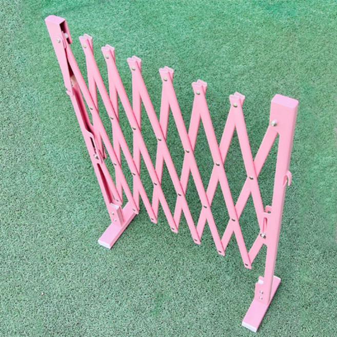 미니 접이식 바리케이드 이동식바리게이트 자바라바리게이트 안전휀스 출입차단기 통행제한차단기 이동식차단기 진입금지차단기 출입통제차단기 가이드라인 차량정지차단기, 1개, 핑크