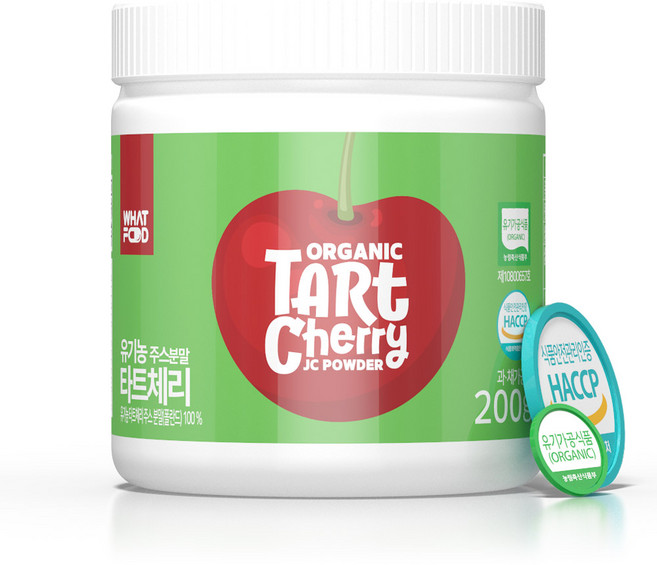 왓푸드 유기농 타트체리 주스 분말 200g 320g (폴란드), 200g 본품, 1개