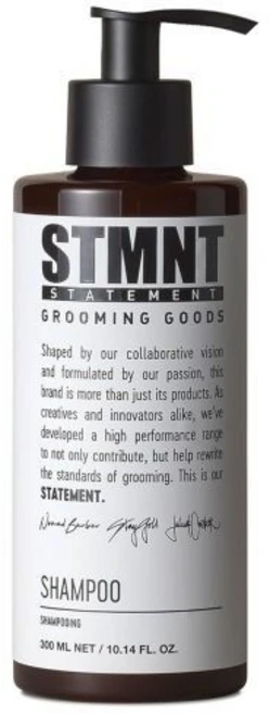 STMNT 활성탄과 멘톨이 함유된 그루밍 굿즈 샴푸는 황산염SLSxx과 실리콘 오일이 없는 제품 침전물을 효과적으로 합니다, 300ml _Shampoo, 1개, 300ml - 쿠팡