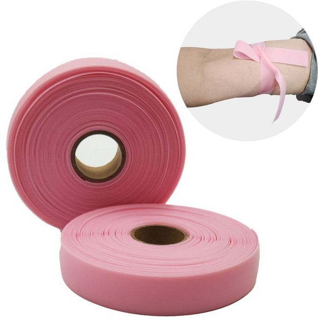 토니켓 지혈대 편리하게 끊어쓰는 분홍색 채혈고무줄, Tourniquet, 1개, 25개