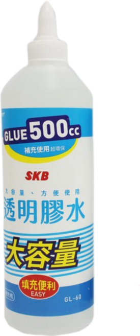 SKB 補充膠水 GL-60 500cc 透明膠水, 1個