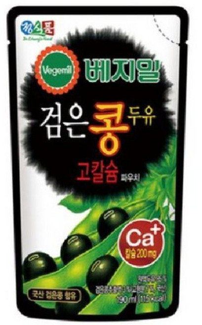 베지밀 검은콩두유 고칼슘파우치 190mlx45개, 45개, 190ml