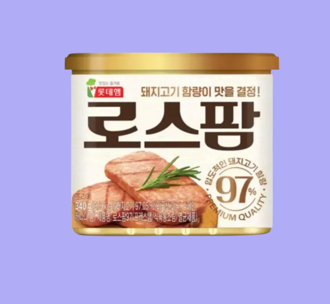 롯데햄 로스팜97 340gx12개, 340g, 12개