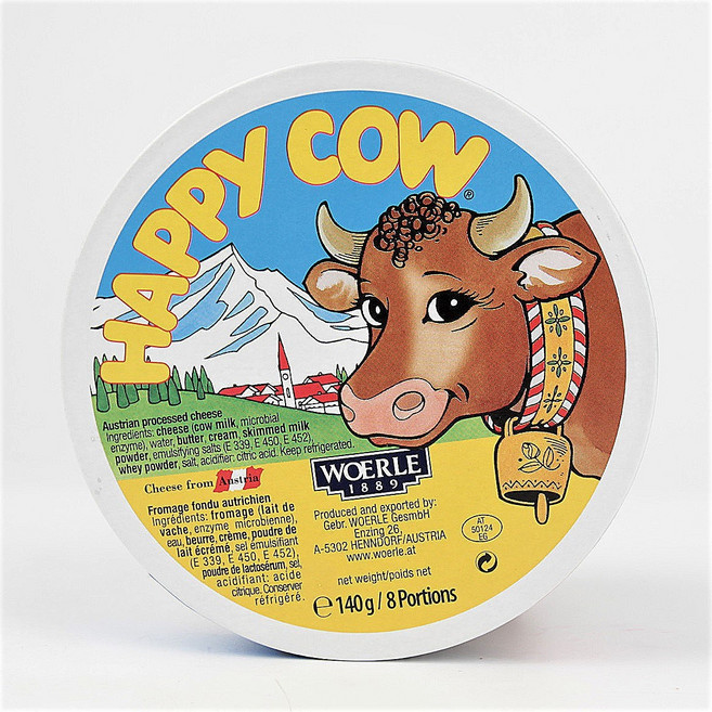 해피카우 내츄럴 8포션 치즈 140g (조각치즈), 1개