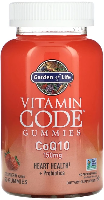 효과가 좋은 Garden of Life Vitamin Code 구미젤리 CoQ10 딸기 150mg 구미젤리 60개 고급제품, GardenofLifeVitaminCode구미젤리CoQ, 60정 - 쿠팡
