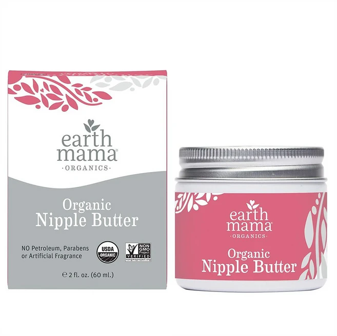 Earth Mama Nipple Butter 얼스마마 니플 버터 2oz(60ml) 2팩 - 쿠팡