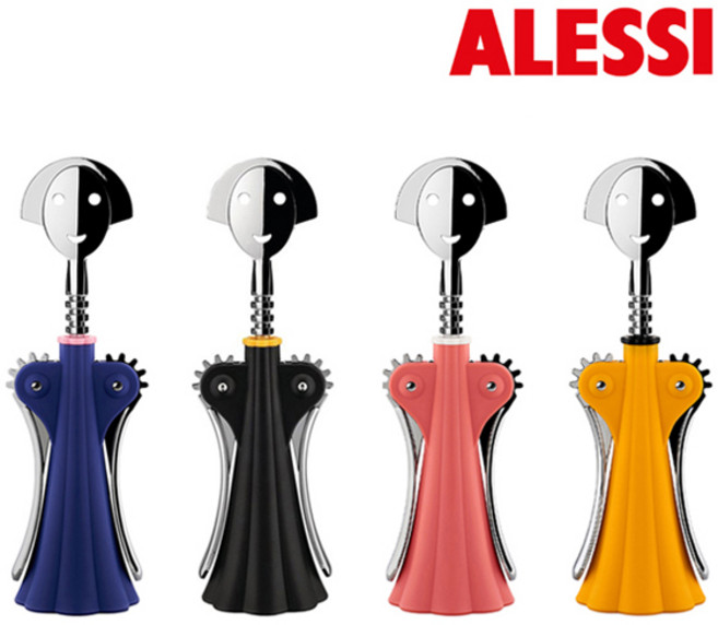Alessi 알레시 안나G 와인오프너, 블랙, 1개
