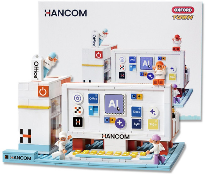 한글과컴퓨터 X 옥스포드 콜라보 AI TWON 블록 (518PCS), 1개, 기본
