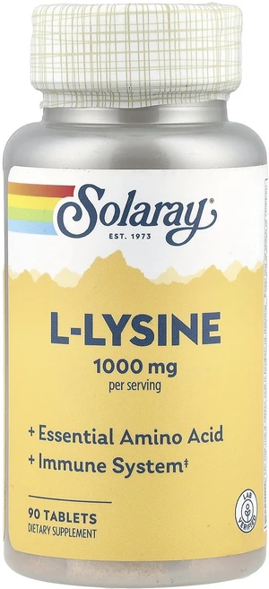 Solaray l-라이신 985mg 90정(1정당 328mg), Solarayl-라이신985mg90정(1정당328mg), 1개, 90정 - 쿠팡