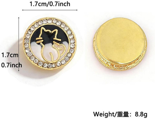 復古小貓咪磁吸胸針 徽章 女裝配飾