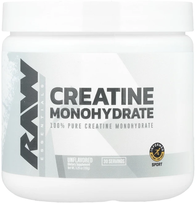 새해 건강을 선물하세요 Raw Nutrition 필수 영양소 크레아틴 일수화물 무맛 150g(5.29oz) 특별관리진행, RawNutrition필수영양소크레아틴일수화물무맛150, 150g, 1개 - 쿠팡