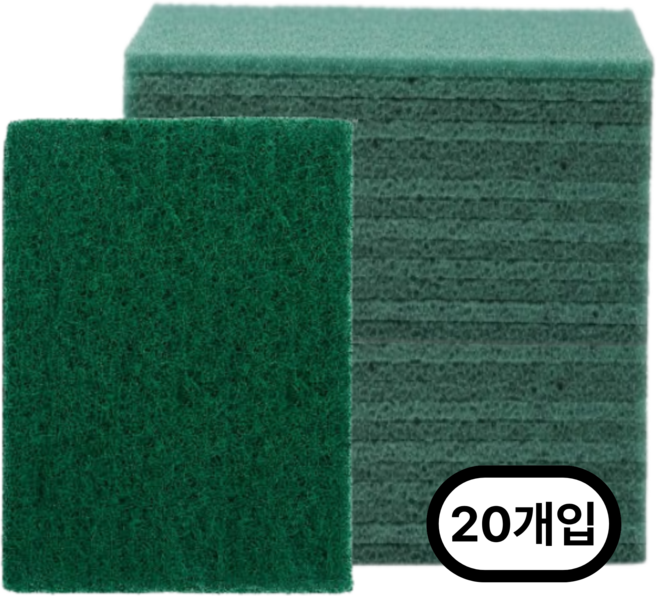 포르페 강력 녹제거 천 수세미, 1세트, 20개입
