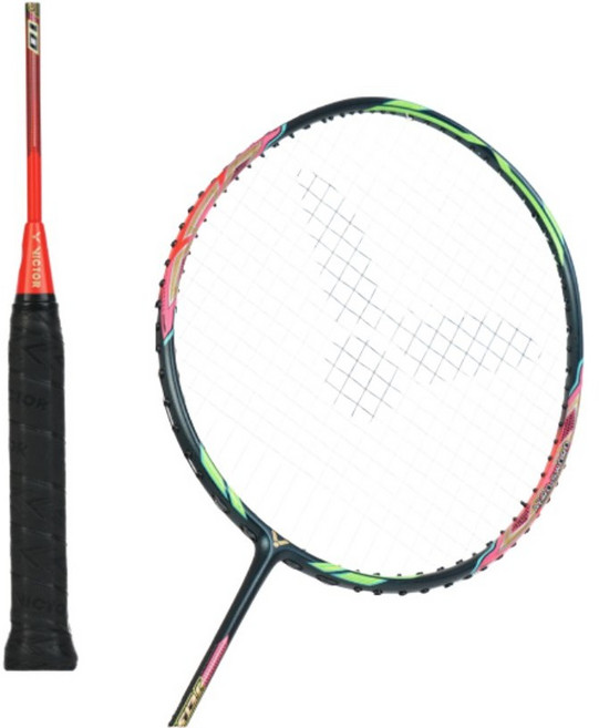 빅터 제트스피드 S10 선수용 배드민턴라켓 4U 레트로 배드민턴채, 4매듭BG80 텐션24 (여성추천)