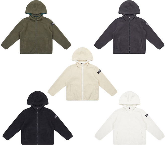 콜핑 키즈 아동공용 겨울 보온 부클 등산 후드 후리스 자켓 2264JK761U