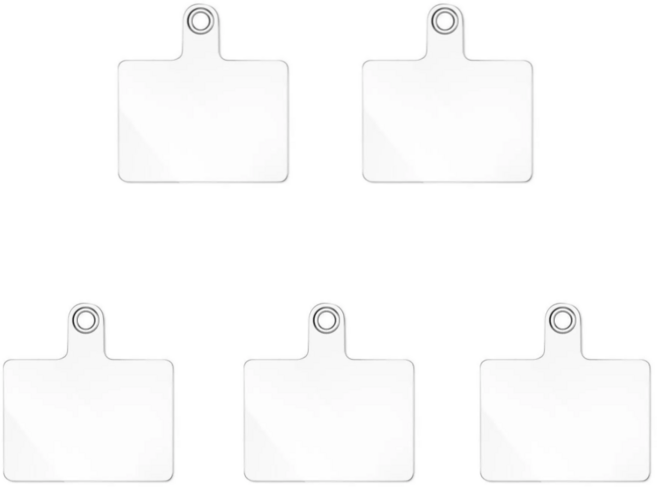 르낭스 핸드폰 태그 홀더 고리 스트랩 키링 연결용 악세사리, 5개, 투명