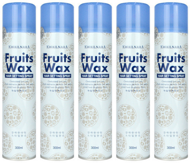 과일나라 후르츠왁스 헤어셋팅 스프레이300ml 5개 헤어 세팅