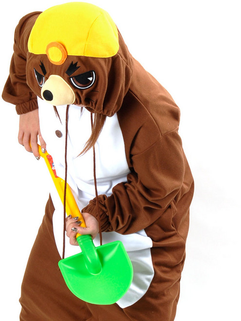 사계절 동물잠옷 두더지 (브라운)