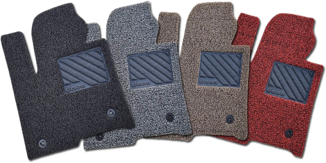 카미 코일 카매트 확장형 현대 구에쿠스 신형 에쿠스 전차종 1열 + 2열 세트 자동차 코일매트, 레드, 신형에쿠스_운전석홀1개(09~15년)