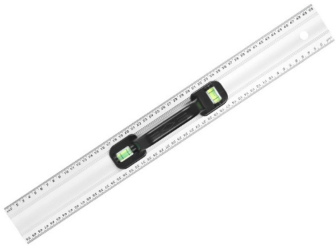 타일 함빠 재단용 전기기능사 손잡이 알루미늄 자 600mm, 1개