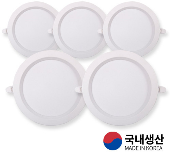 사는잼 국산 LED 6인치 다운라이트 매입등 20W DC 안정기타입 (벌레유입방지/방습형), 5개, 주광색