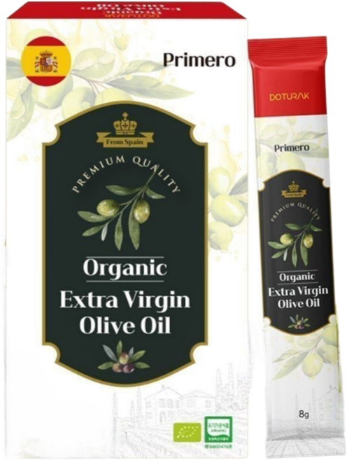 [도투락] [단품]프리메로 유기농 엑스트라버진 올리브오일 스페인 (8gX14포X1박스), 112g, 1개