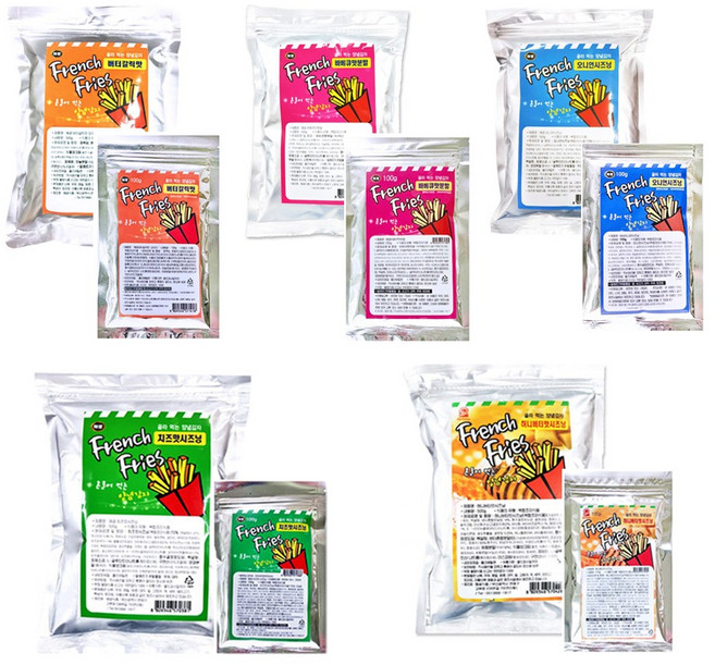 대용량 양념감자 시즈닝 5종 100g 바베큐 버터갈릭 어니언 치즈 허니버터맛 케이준 맥시칸 감자튀김 팝콘 회오리감자 핫도그, 500g, 1개