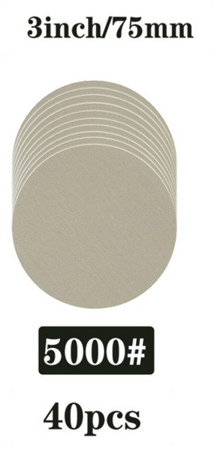 샌드페이퍼 종이사포 3인치 습식 건식 샌딩 디스크 후크 루프 75mm 실리콘 카바이드 샌더 80grit-5000grit, [13] 5000grit
