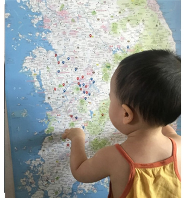 대한민국 여행지도 큰 포스터 여행유투버 필수품 여행정보 d-13528138, (주)나우맵소프트, free