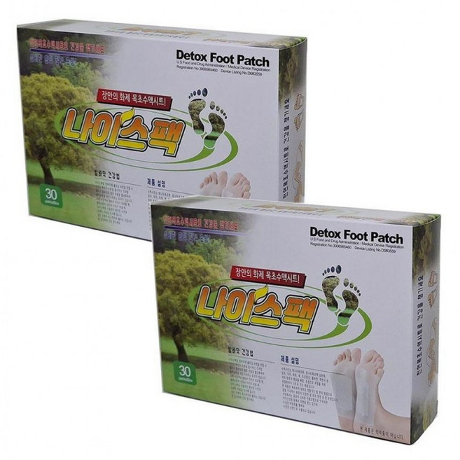 나이스팩 발건강 발마사지 60포 수액시트 힐링건강패치 발바닥 발, 1매입